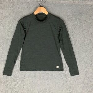 Vuori Lux Shirt Womens XS Oregano Long Sleeve Mock Neck Performance Gym Yoga Tee